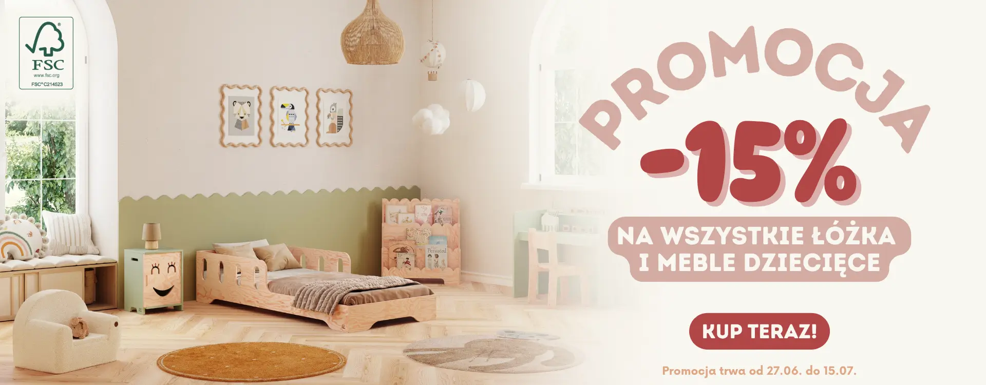 Promocja na wszystkie łóżka i meble, bez materacy | Smartwood