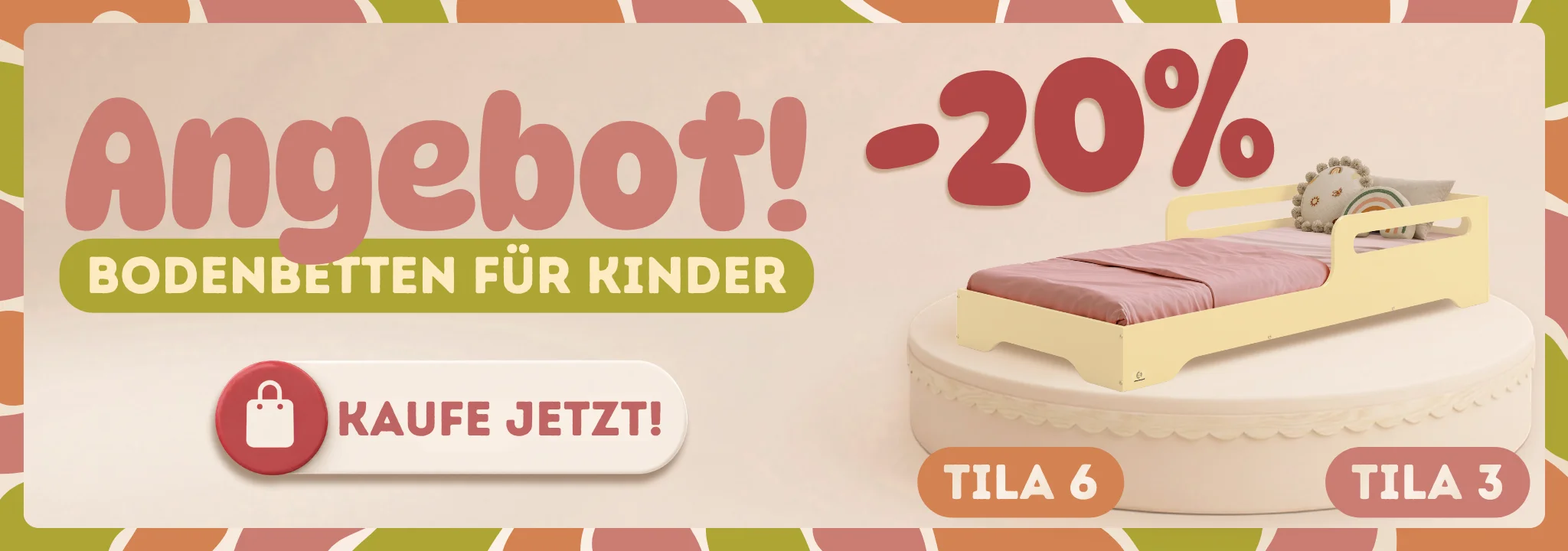 Smartwood Angebot - Bodenbetten für Kinder bis zu 20 % Rabatt