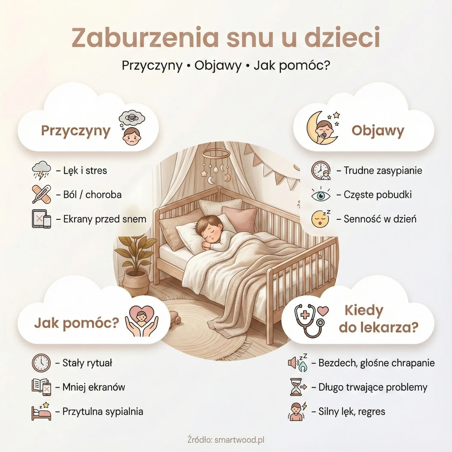 Zaburzenia snu u dzieci - Przyczyny, objawy i jak pomóc?