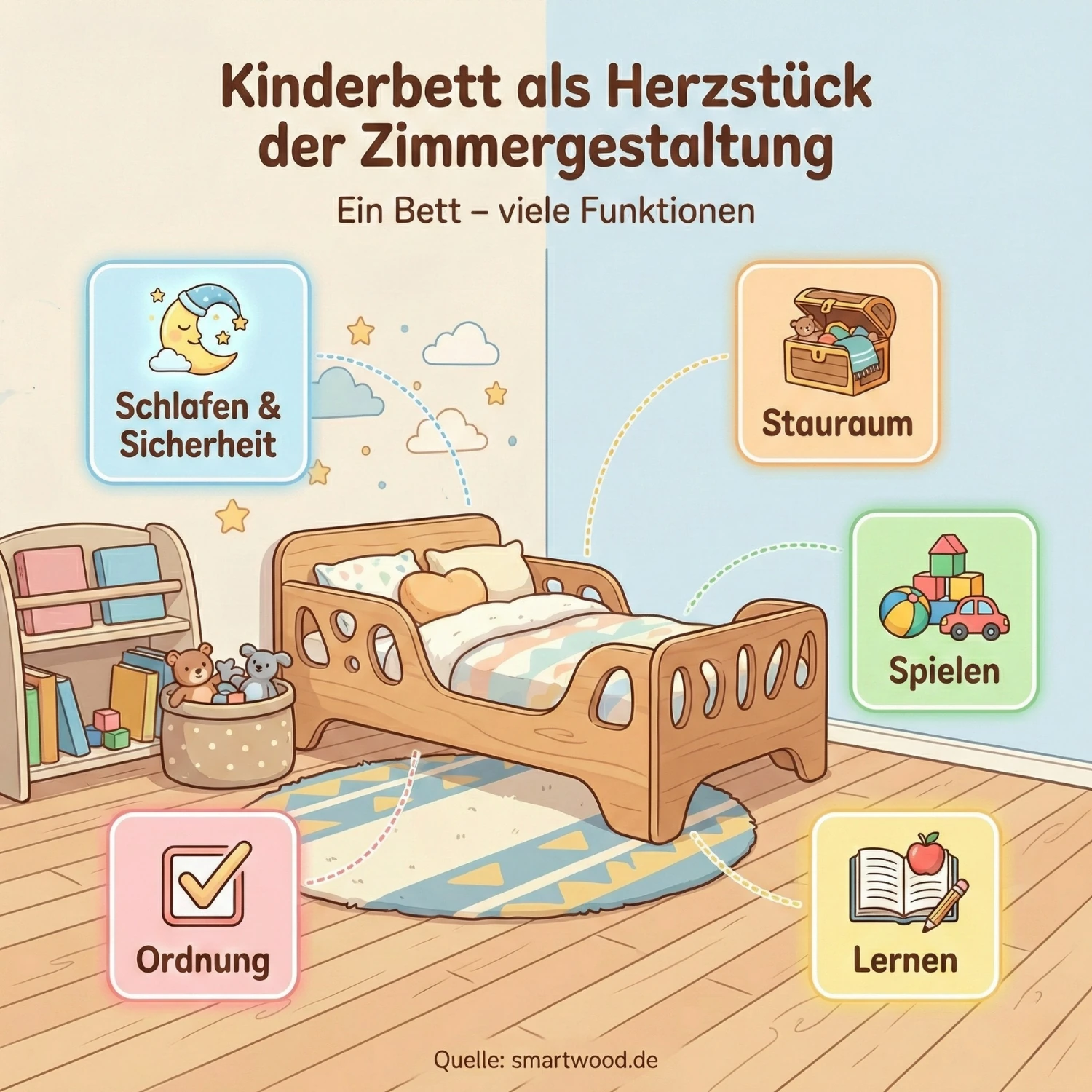 Kinderbett als Herzstück der Zimmergestaltung - Praktische Tipps und Inspirationen
