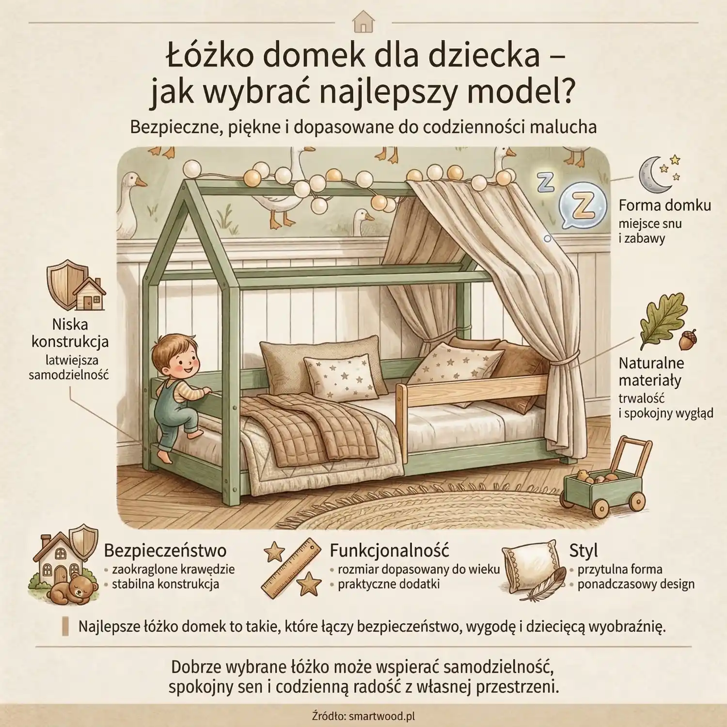 Łóżko domek dla dziecka - jak wybrać najlepszy model?