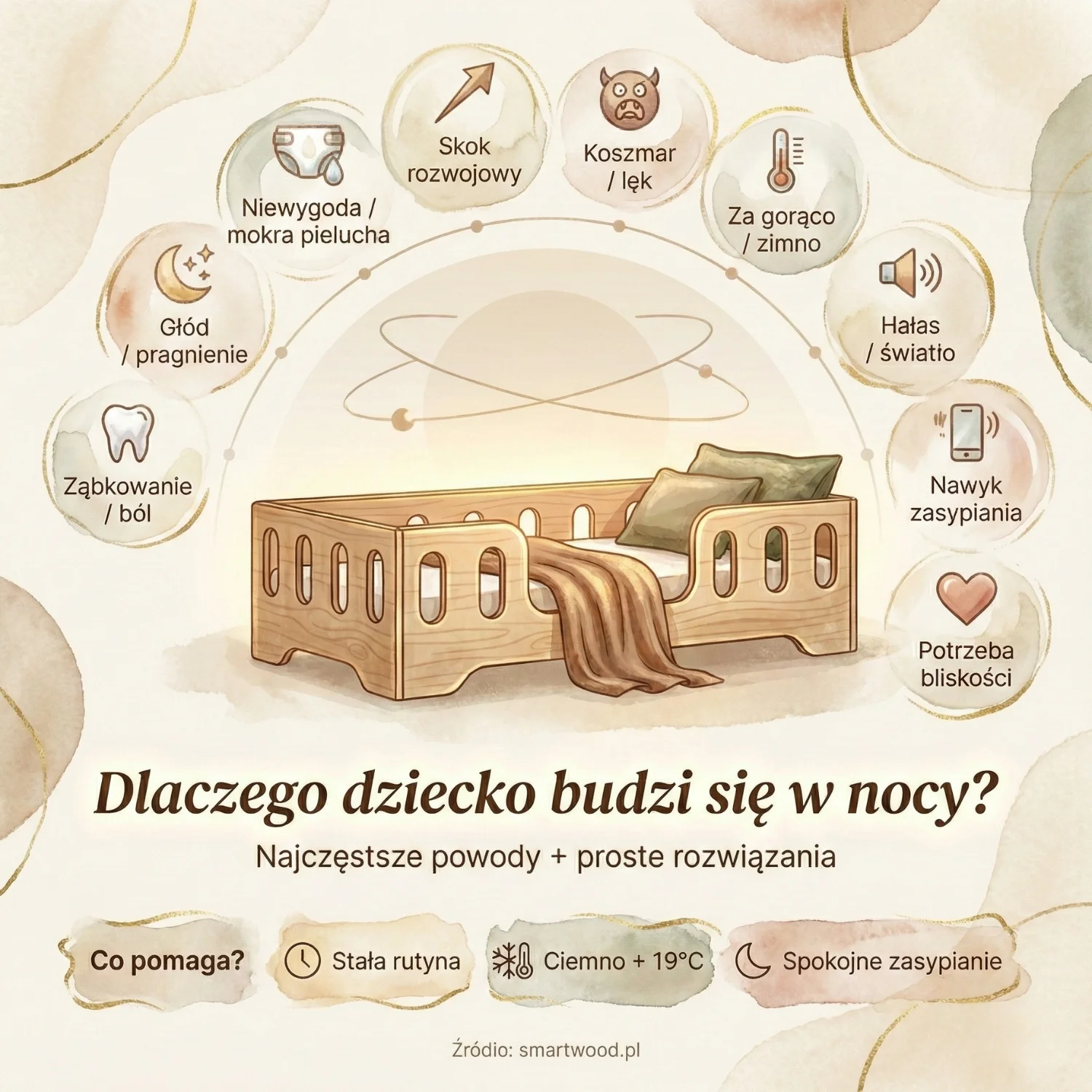 Dlaczego dziecko często budzi się w nocy w swoim łóżku? Kompleksowy przewodnik dla rodziców