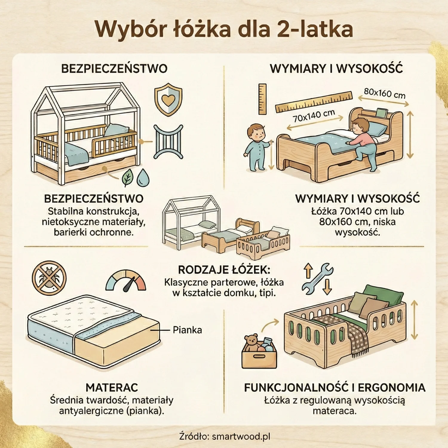 Jakie łóżko wybrać dla 2-latka? Poradnik dla rodziców