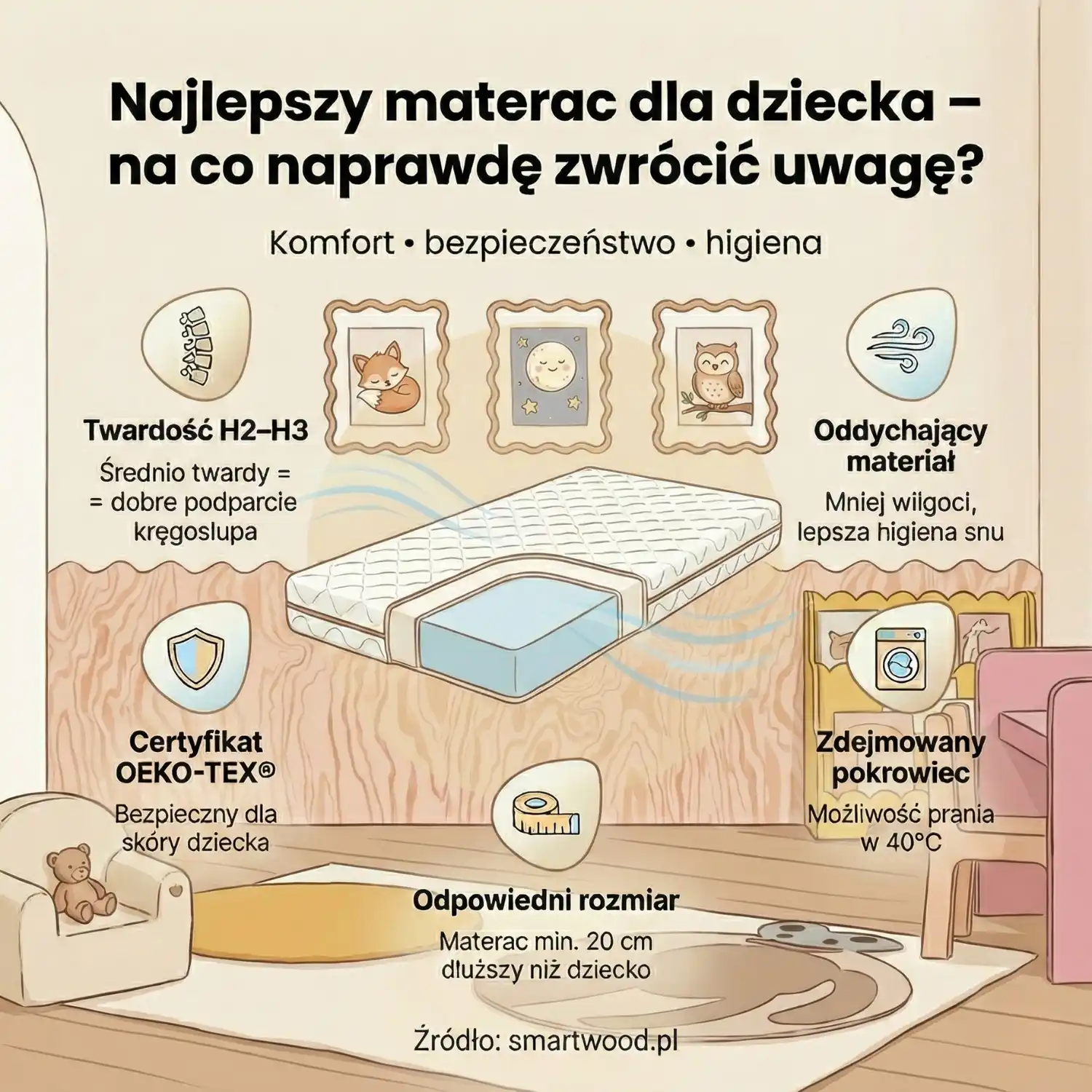Materace dla dziecka - bezpieczeństwo, komfort i jakość na każdym etapie snu