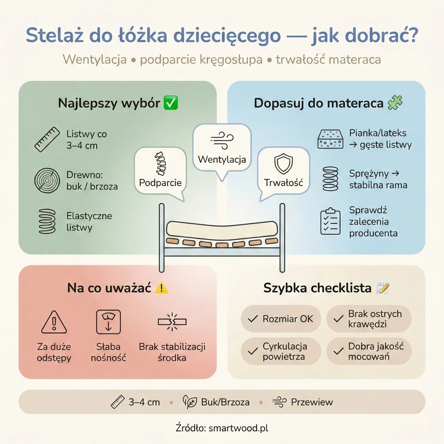 Stelaż do łóżka dziecięcego - jak dobrać odpowiedni?