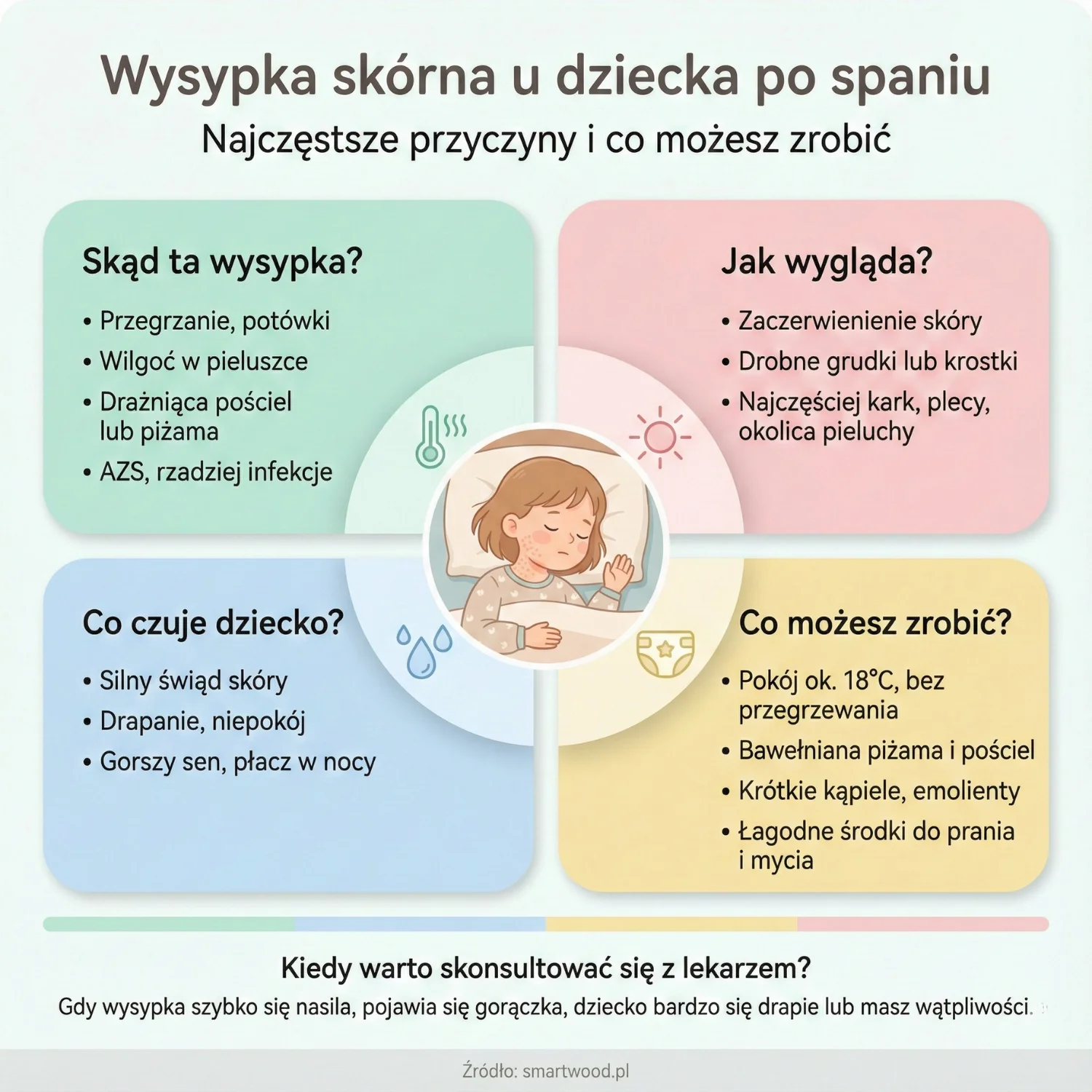 Wysypka skórna u dziecka po spaniu - poznaj przyczyny, objawy i skuteczne metody pomocy