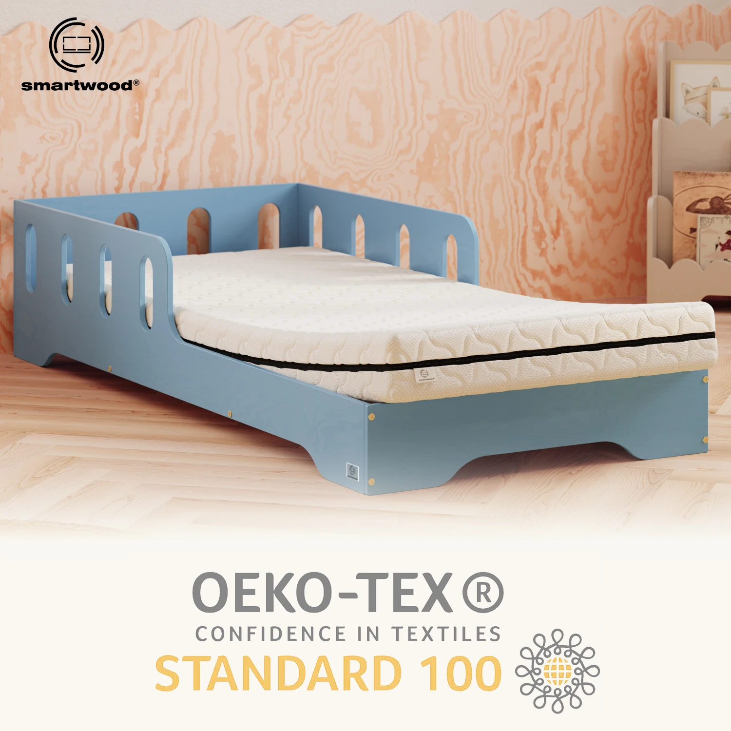 Zestaw Materac piankowy 12 cm i Prześcieradło dla dziecka Średnia twardość (H2)